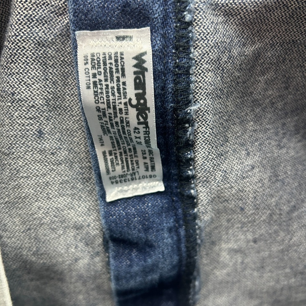 Wrangler FR Mens Blue Jeans Original Cowboy‎ Cut 42X30 #13MWZ - Picture 11 of 13